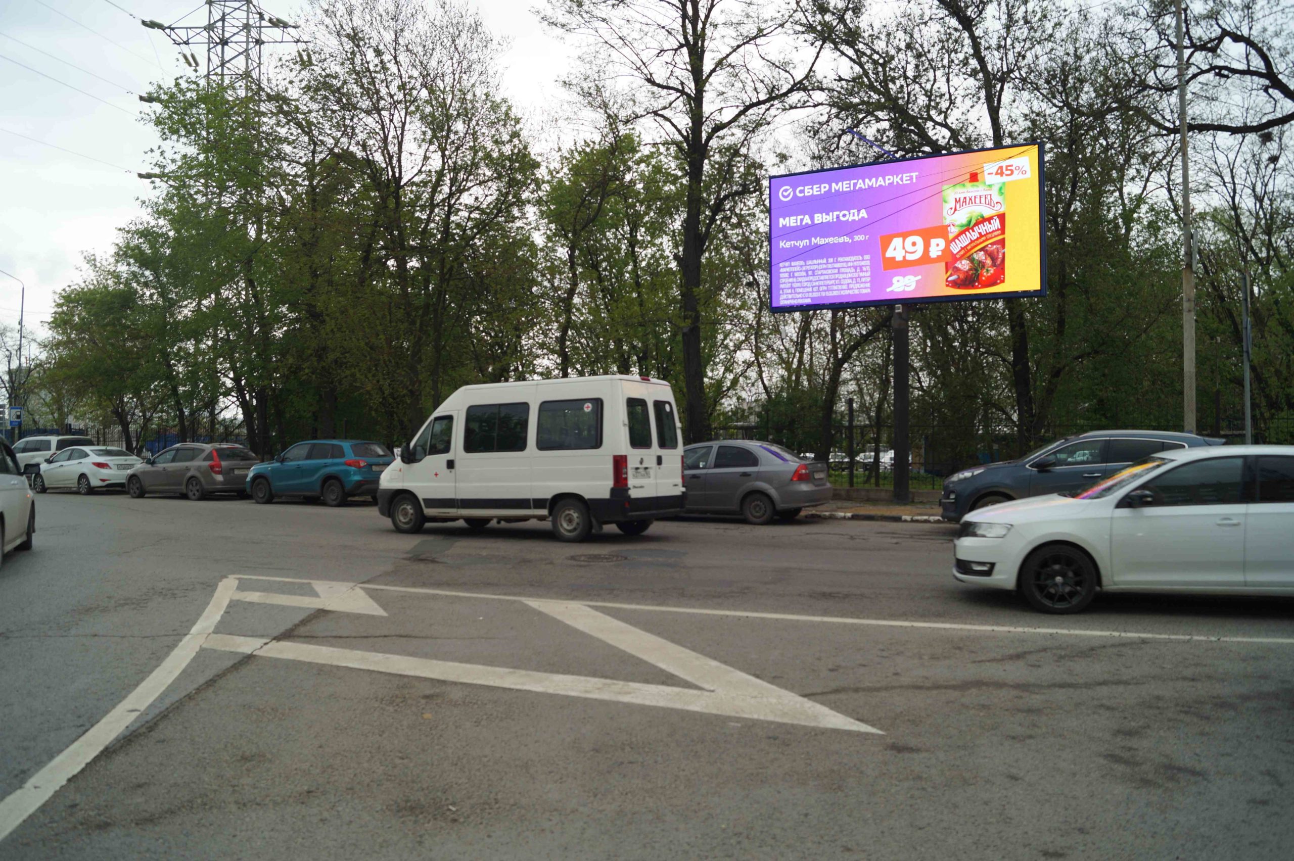 Текучева ул. 207А Химиков пл. Видеоэкран 3х6 в Ростове-на-Дону (ул. Текучева)